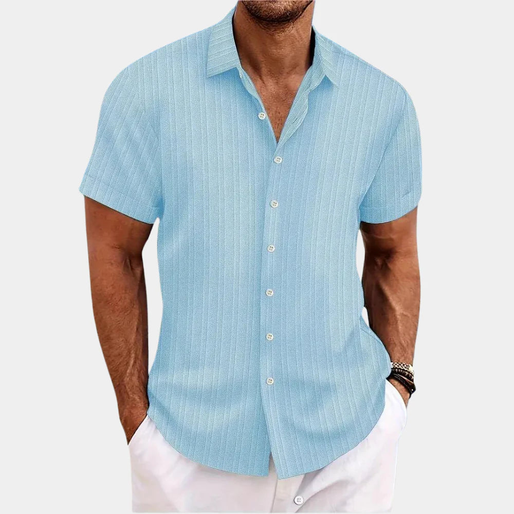 Classic Fit Mens Relaxed Button Down Shirt