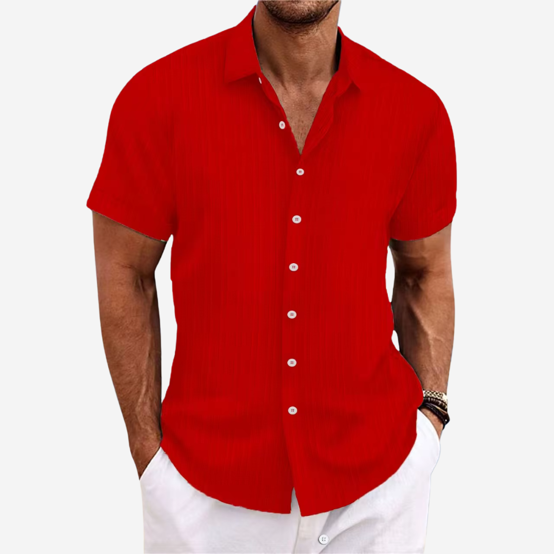 Classic Fit Mens Relaxed Button Down Shirt