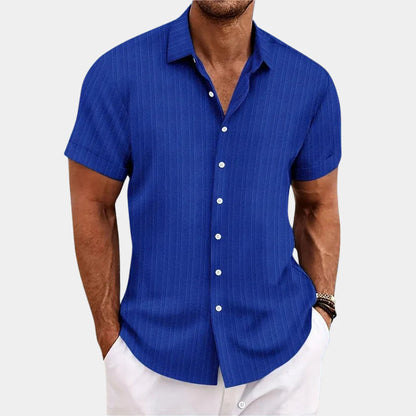 Classic Fit Mens Relaxed Button Down Shirt - OutfitLondon
