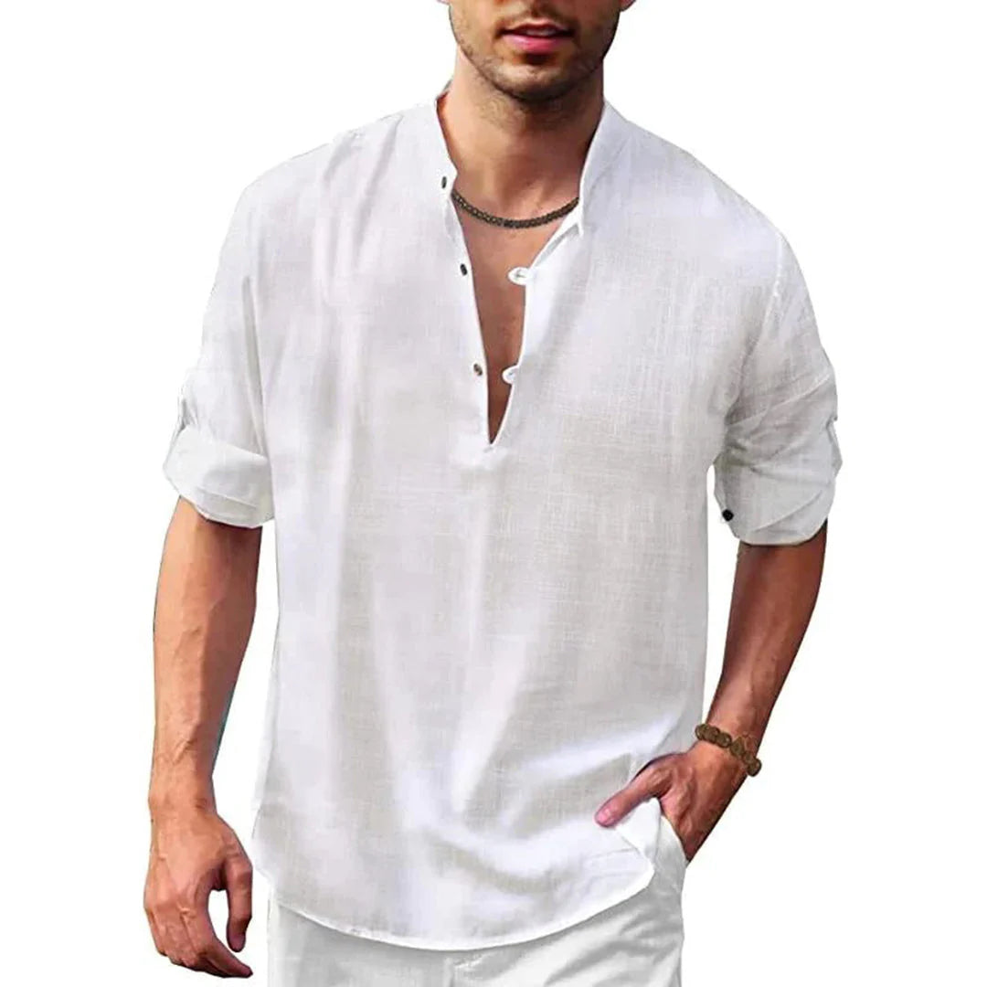 Classic Fit Mens Relaxed Button Down Shirt