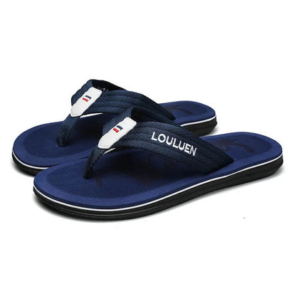 Relaxing Breathable Summer Flip Flops Blue