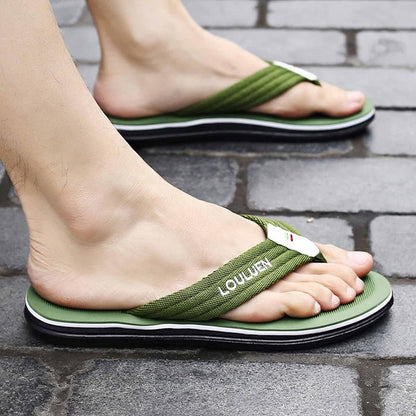 Relaxing Breathable Summer Flip Flop Sandals Green