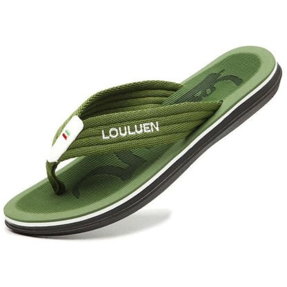 Relaxing Breathable Summer Flip Flop Sandals Green - OutfitLondon