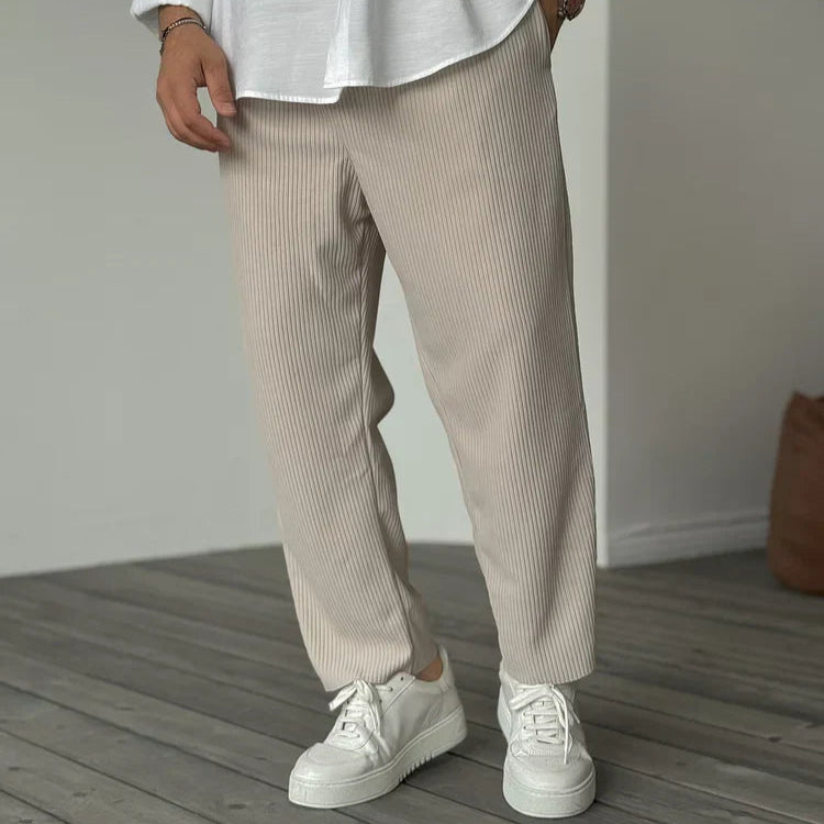 Comfortable Mens Loose Fit Drawstring Trousers