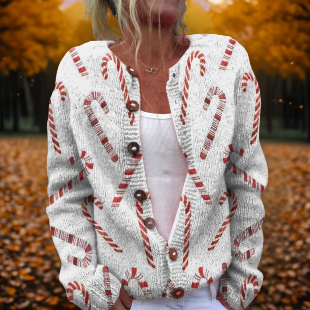 Colorful Sweet Holiday Cardigan - OutfitLondon