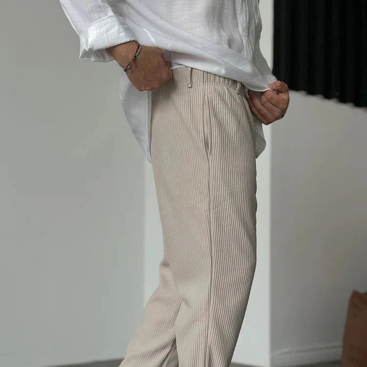 Comfortable Mens Loose Fit Drawstring Trousers