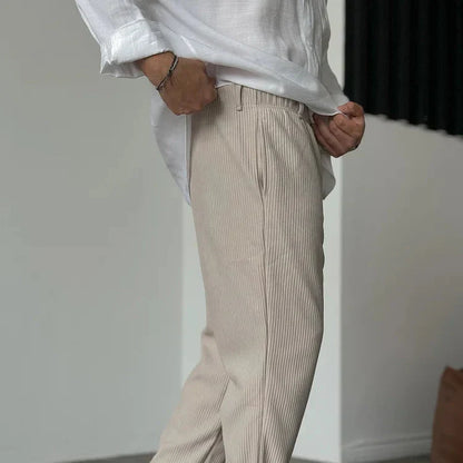 Comfortable Mens Loose Fit Drawstring Trousers