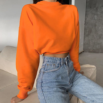 Women's Oversized Crew Neck Sweater - OutfitLondon