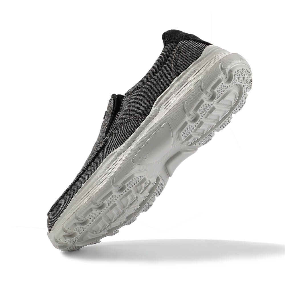 Orthopaedic Comfortable Black Slip On Shoes