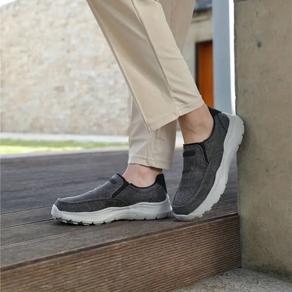 Orthopaedic Comfortable Black Slip On Shoes