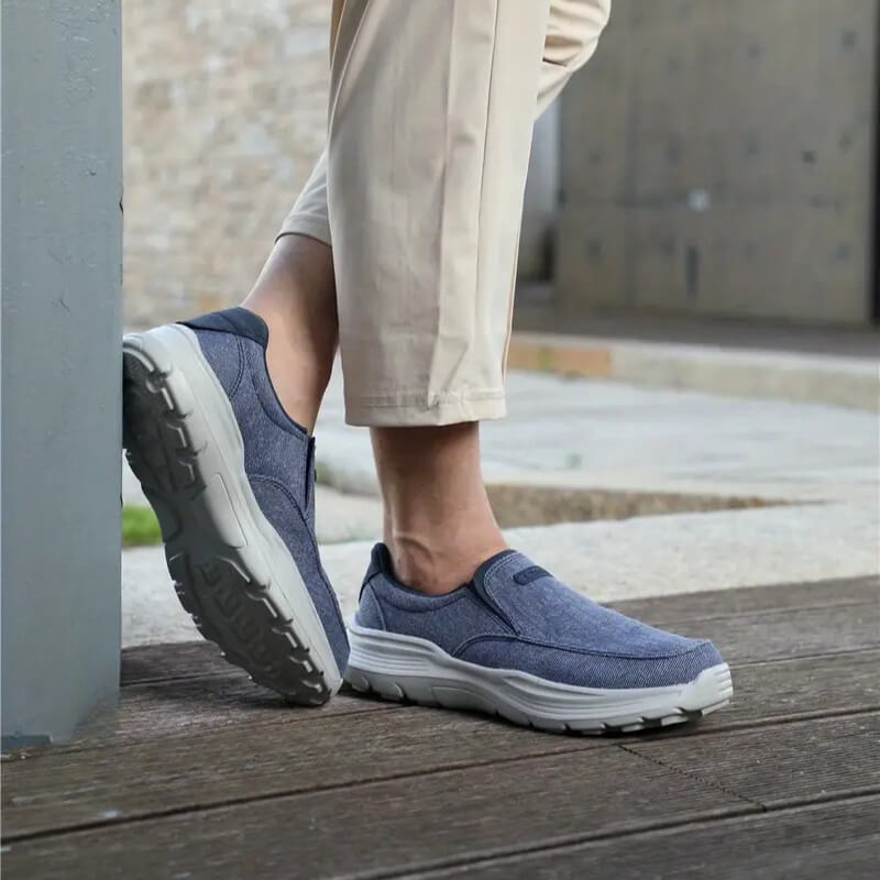 Premium Orthopaedic Blue Slip On Shoes