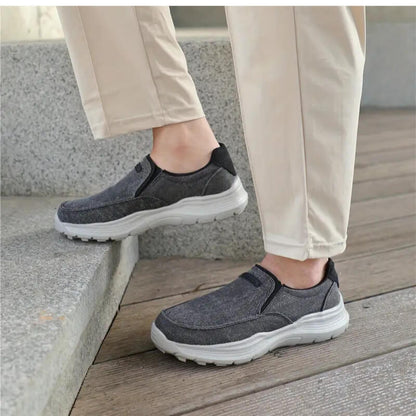 Orthopaedic Comfortable Black Slip On Shoes
