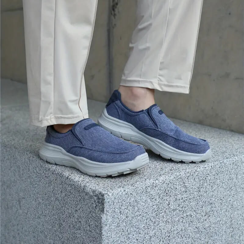 Premium Orthopaedic Blue Slip On Shoes