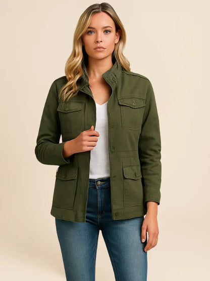 Women's Slim Fit Water Resistant Jacket - OutfitLondon