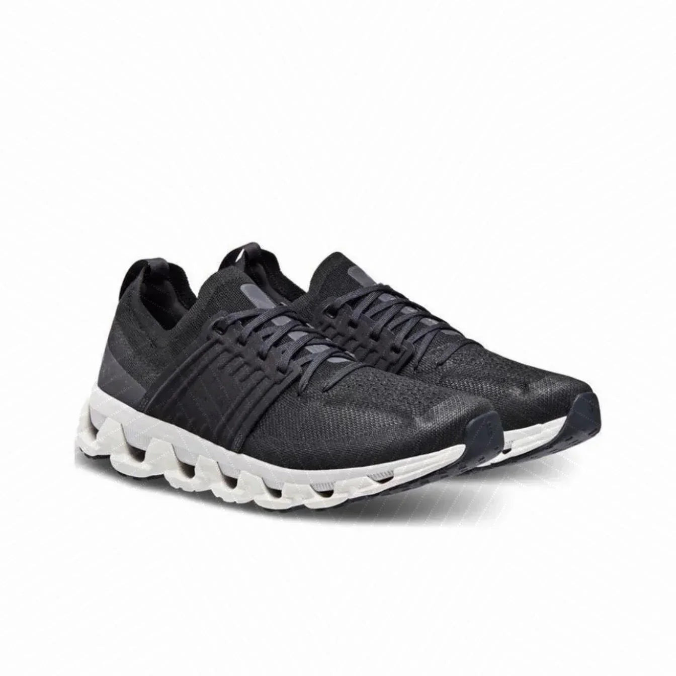 Lightweight Black Athletic Running Sneaker