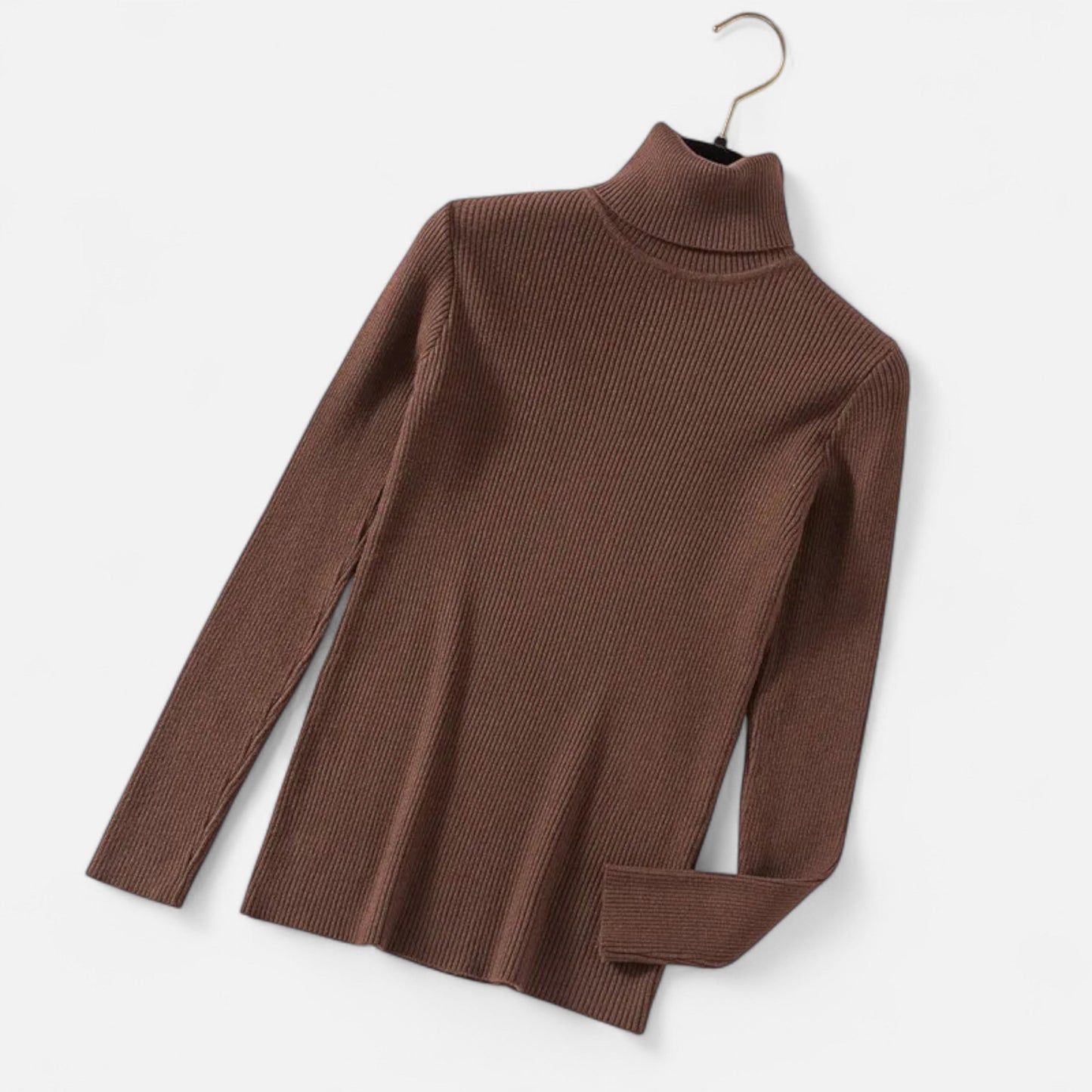 Warm Knitted Women's Turtleneck Jumper