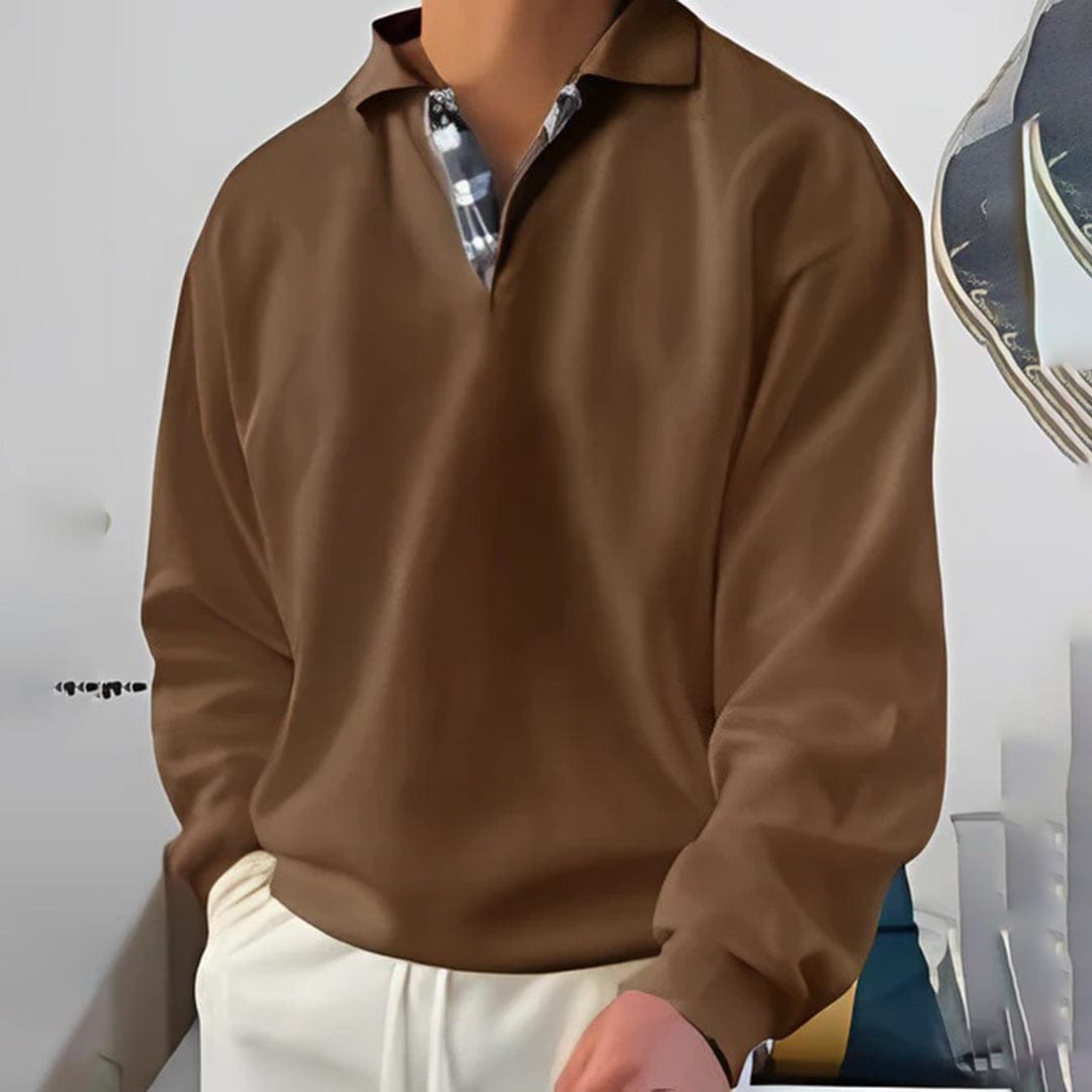 Cozy Fleece-lined Crew Neck Winter Sweater
