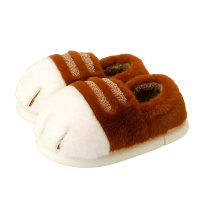 Cozy Faux Fur Cat Paw Slippers for Men Women