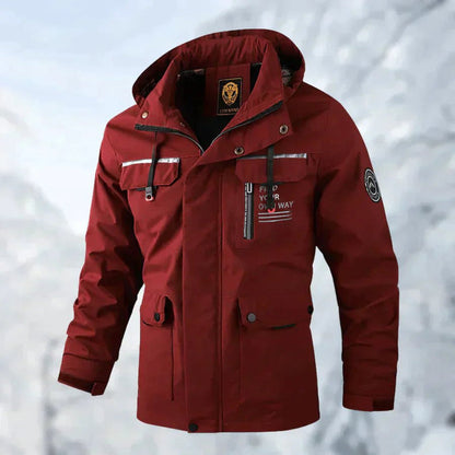 Waterproof Men's Breathable Hooded Parka Jacket