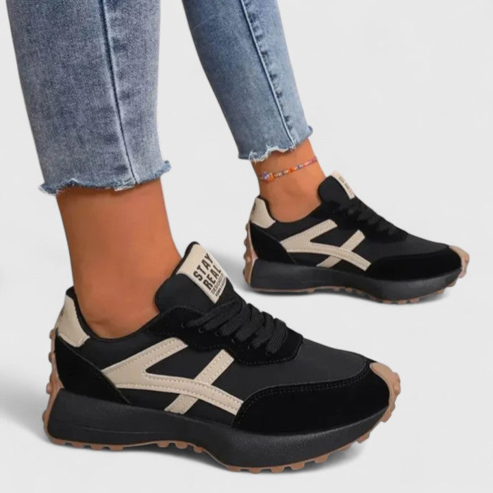 Comfortable Low-Top Lace Sneakers - OutfitLondon