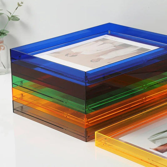 Modern Glass Photo Frame Wall Hanging Decor - OutfitLondon
