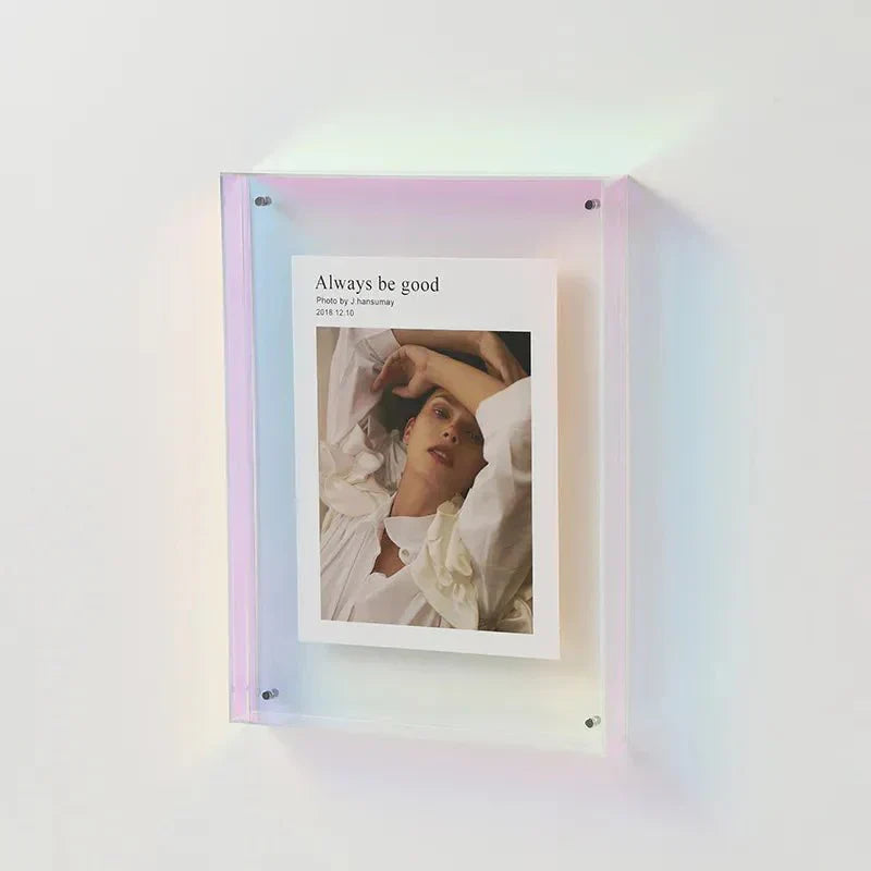 Modern Glass Photo Frame Wall Hanging Decor