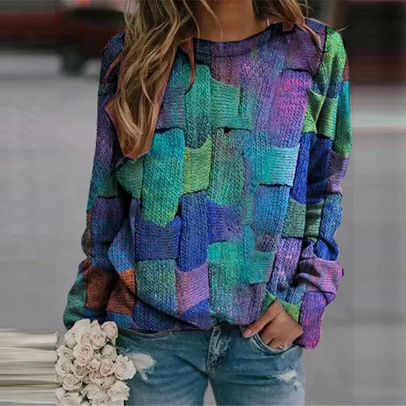 Vibrant Ladies Crew Neck Sweater - OutfitLondon