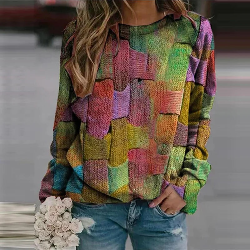 Vibrant Ladies Crew Neck Sweater