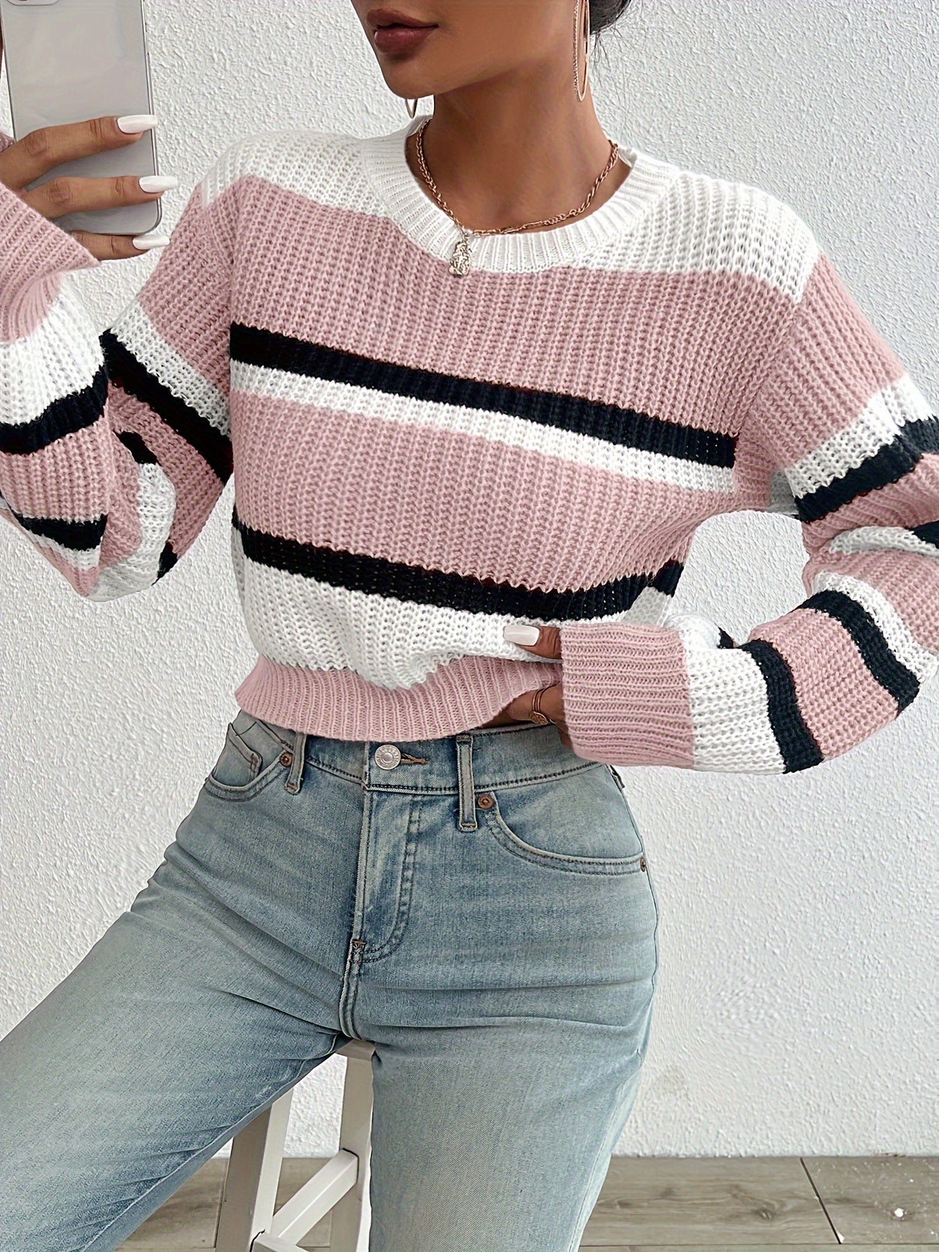 Cozy Chic Brown Knit Sweater