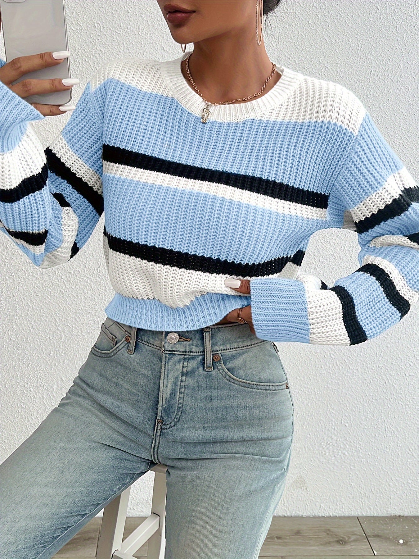 Cozy Chic Brown Knit Sweater