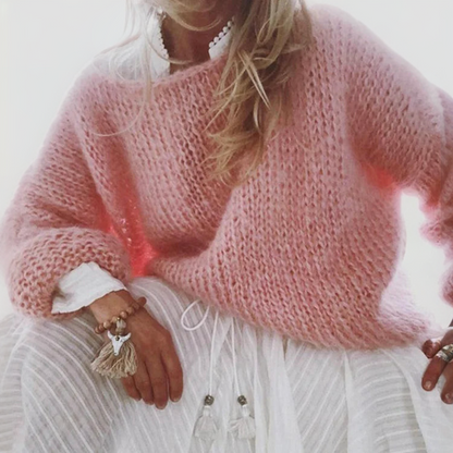 Soft and Chic Ladies Crew Neck Sweater