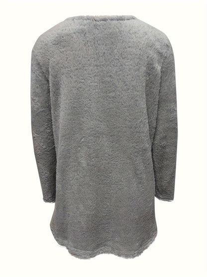 Soft Graphic Fleece Sweatshirt Luna