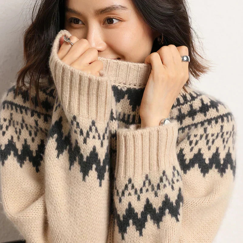 Soft Women's Cable Knit Sweater - Chloe