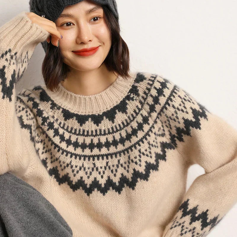 Soft Women's Cable Knit Sweater - Chloe