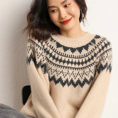 Soft Women's Cable Knit Sweater - Chloe - OutfitLondon