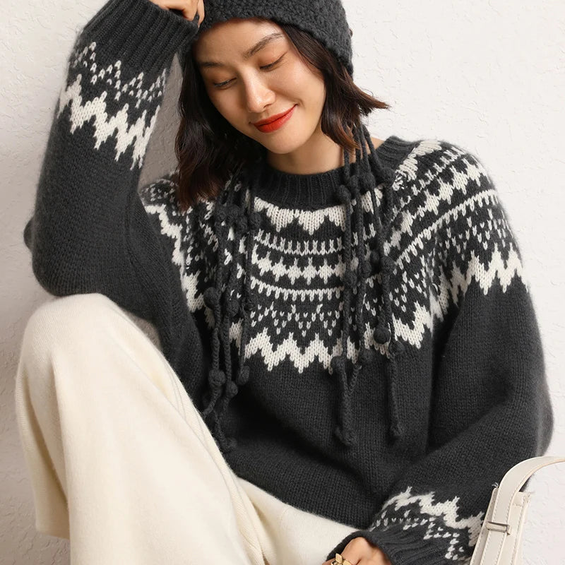 Soft Women's Cable Knit Sweater - Chloe