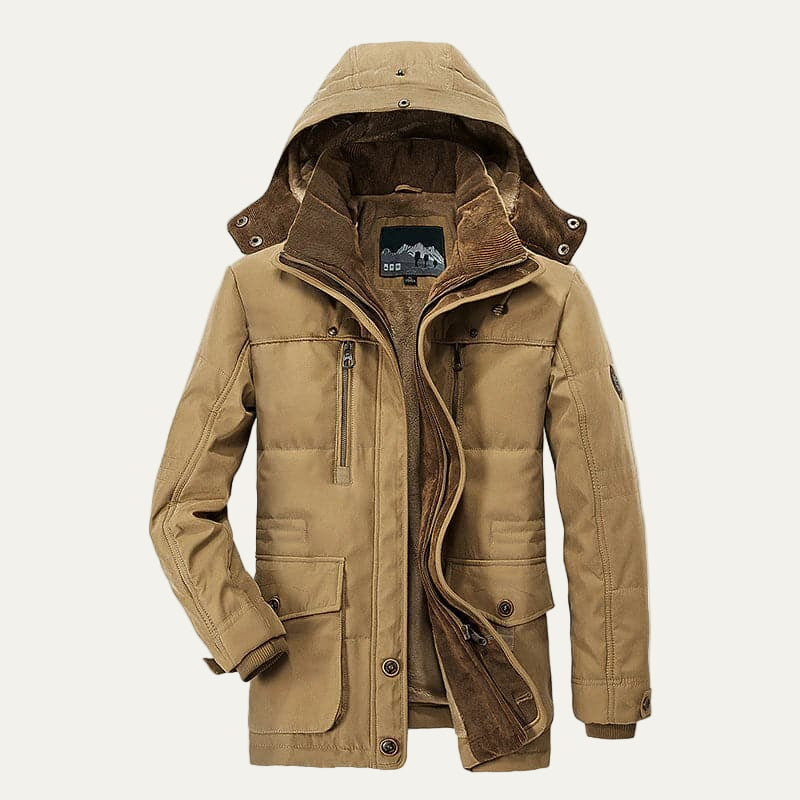 Warm Waterproof Men's Hooded Winter Jacket