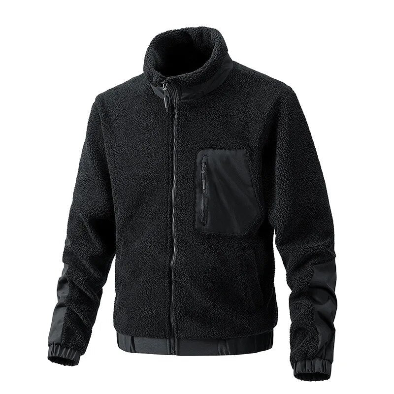 Warm Mens Winter Wool Overcoat