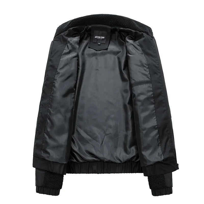 Warm Mens Winter Wool Overcoat