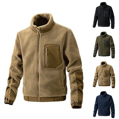 Warm Mens Winter Wool Overcoat