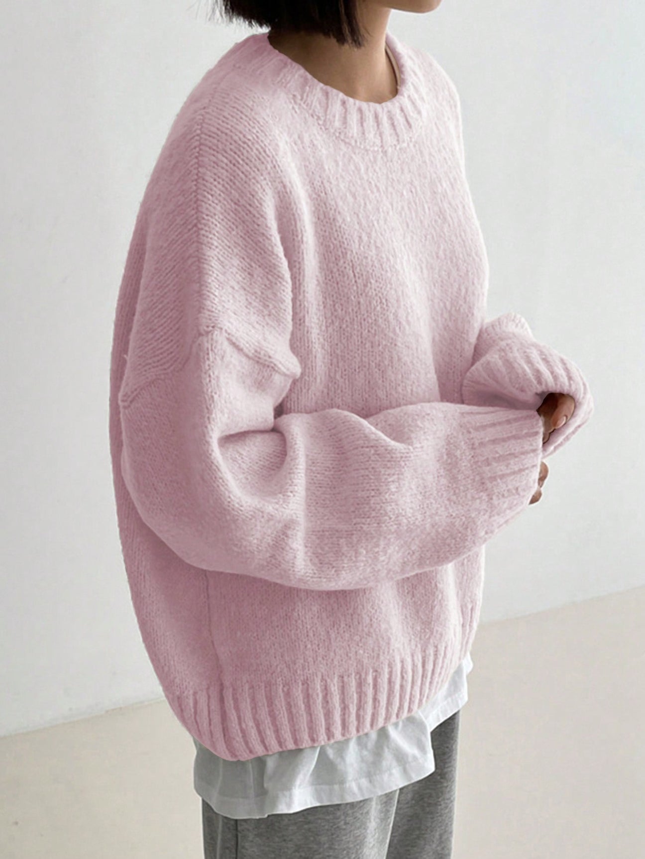 Soft Pastel Pink Ladies Sweater