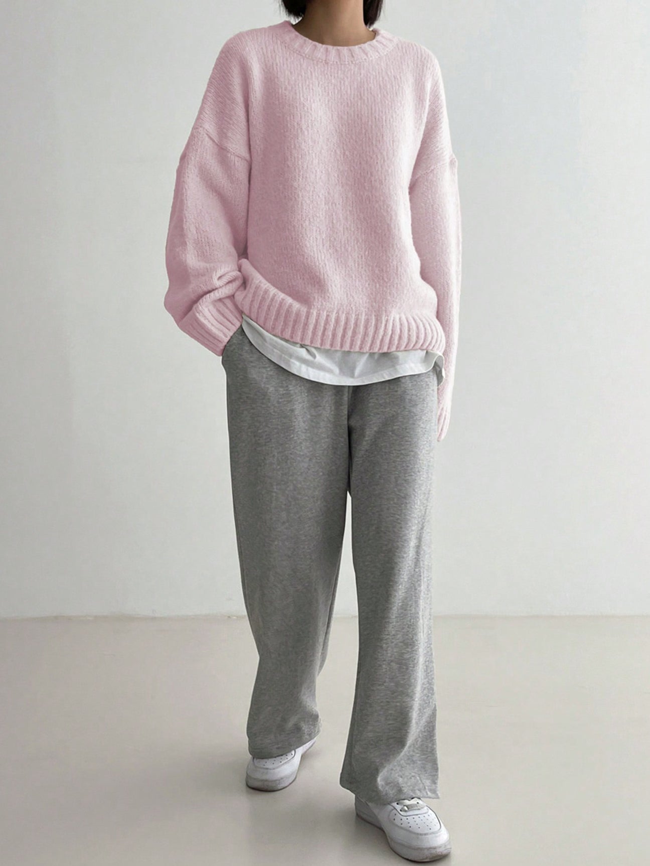 Soft Pastel Pink Ladies Sweater