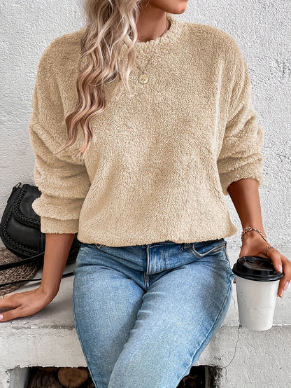 Cozy Soft Fleece Pullover Sweatshirt