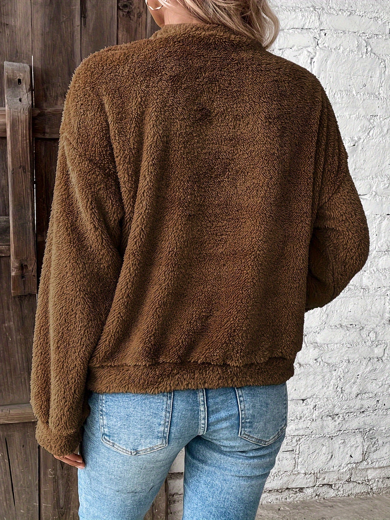 Cozy Soft Fleece Pullover Sweatshirt