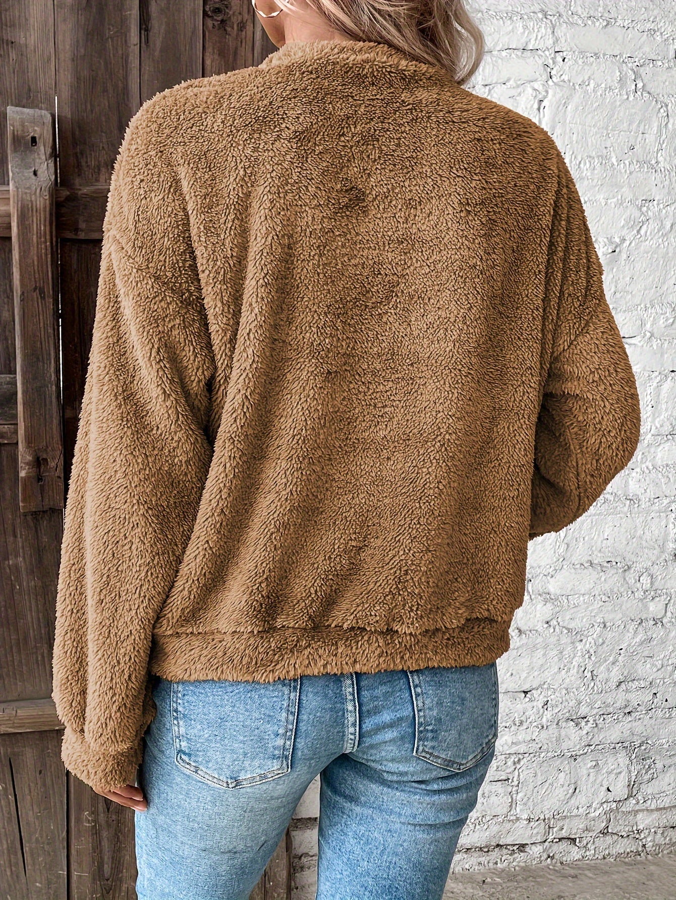 Cozy Soft Fleece Pullover Sweatshirt