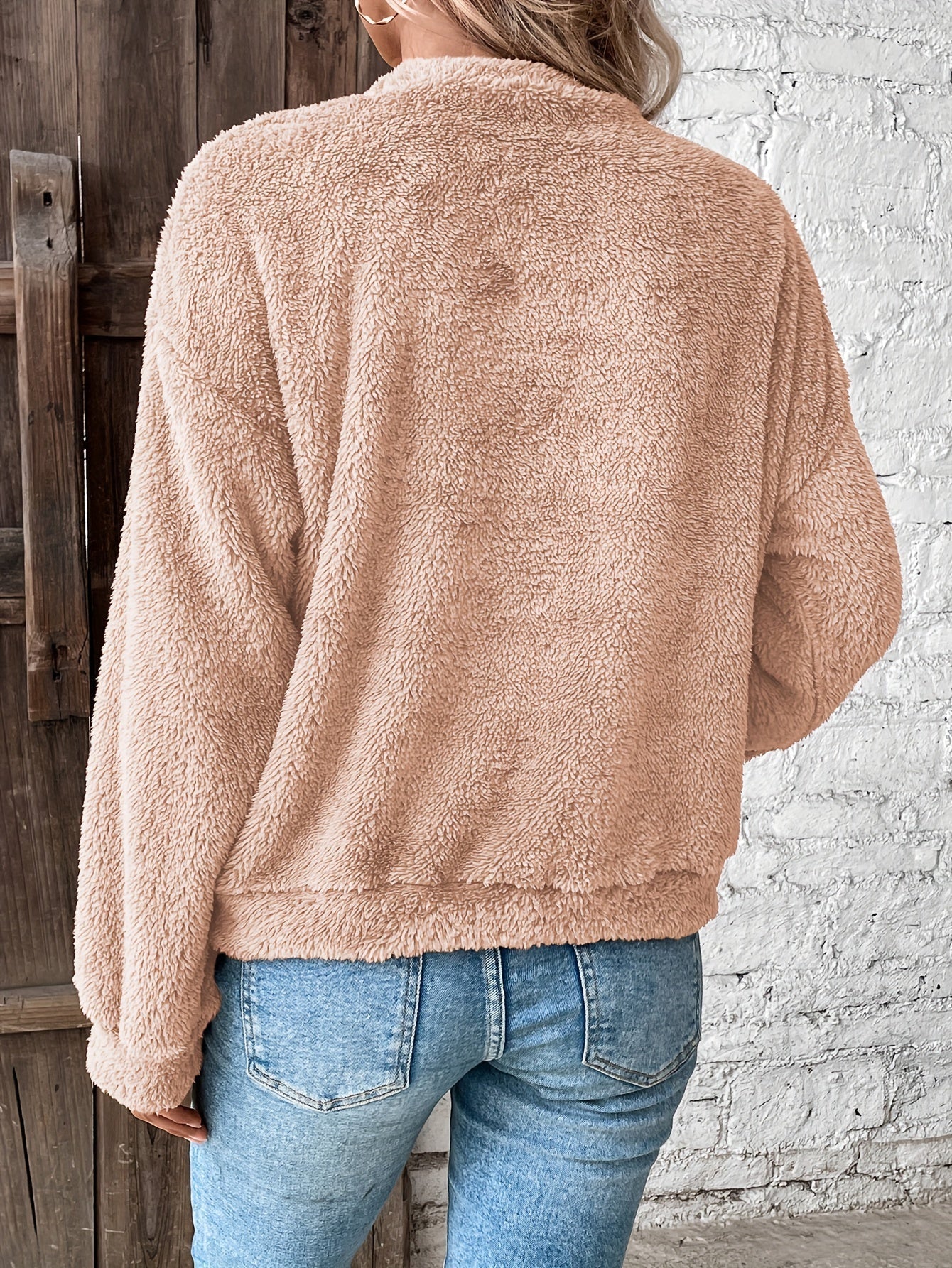 Cozy Soft Fleece Pullover Sweatshirt