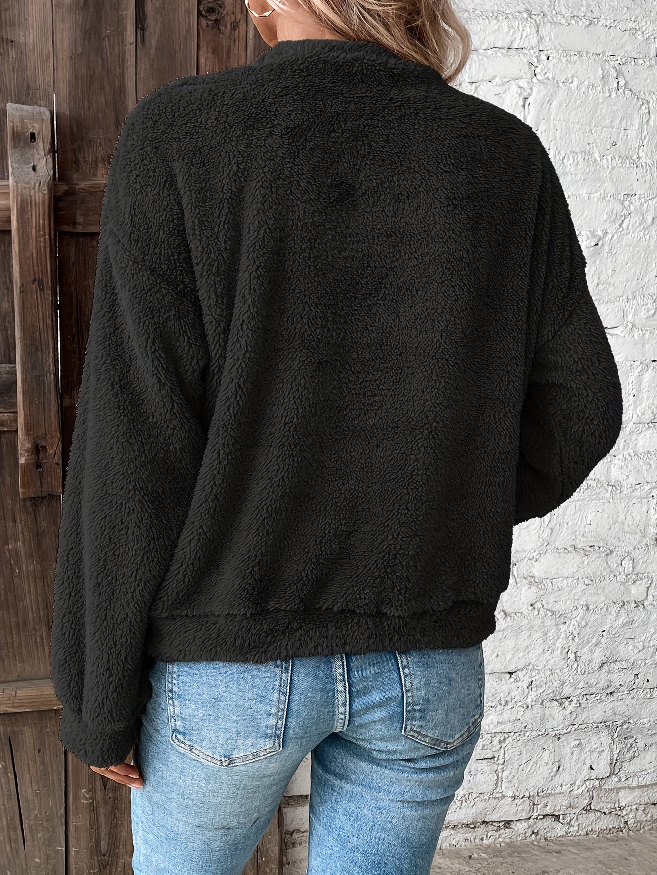 Cozy Soft Fleece Pullover Sweatshirt