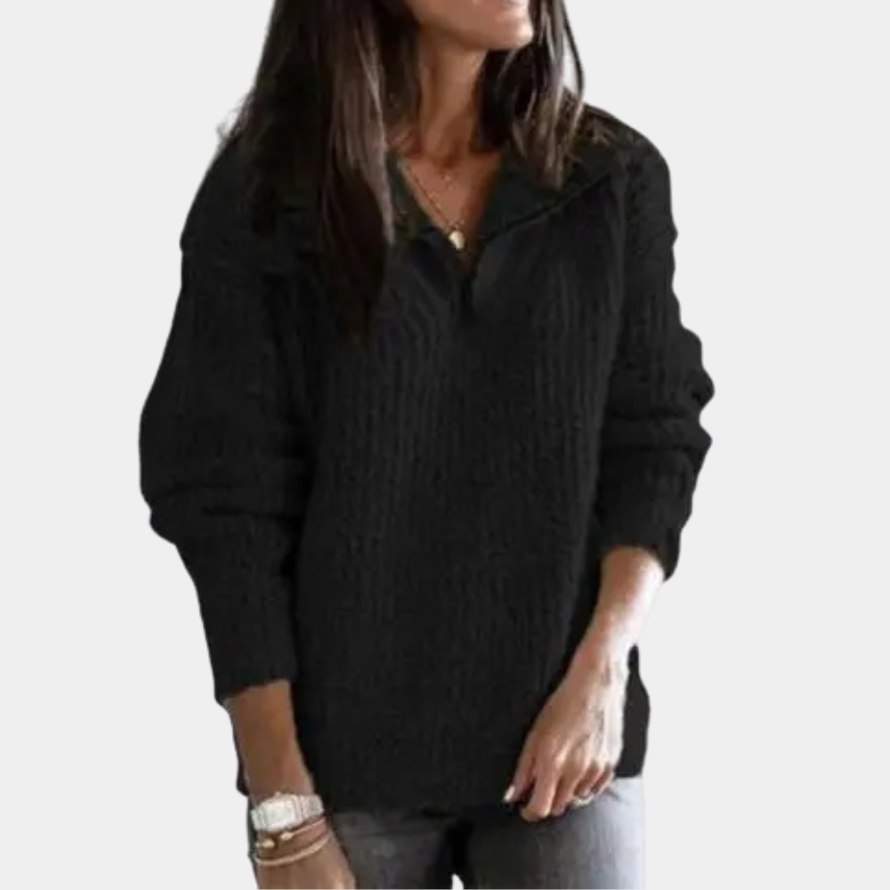 Soft Women's Pullover with Half Zip