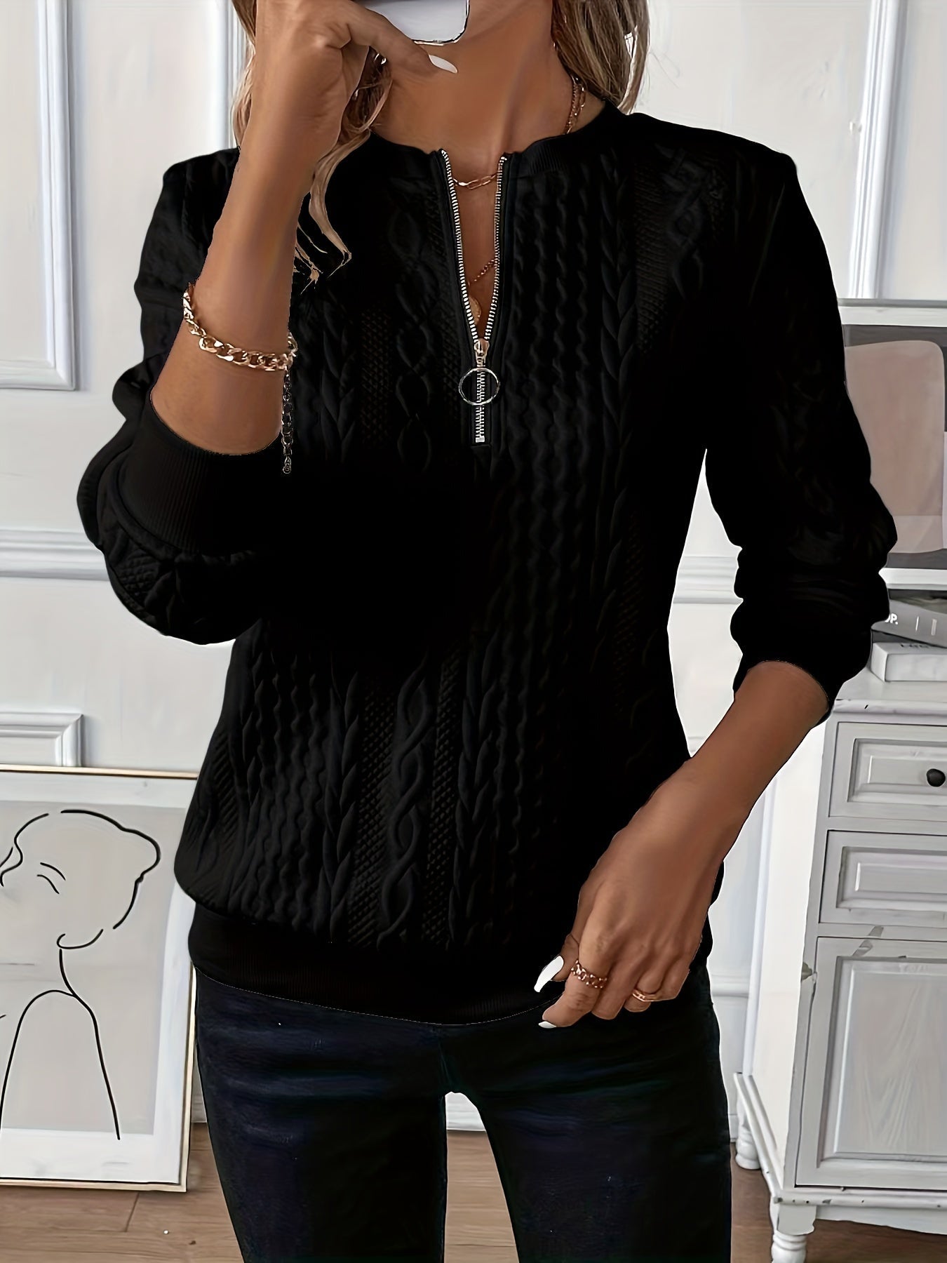 Cozy Crew Neck Women's Sweater