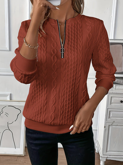 Cozy Crew Neck Women's Sweater - OutfitLondon